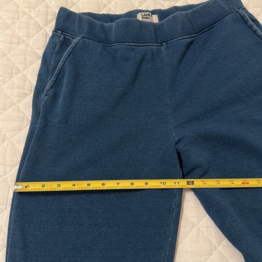 NWOT Lands’ End Women’s Sweats Ankle Length Sweatpants in Dark Indigo Size M - Picture 14 of 17